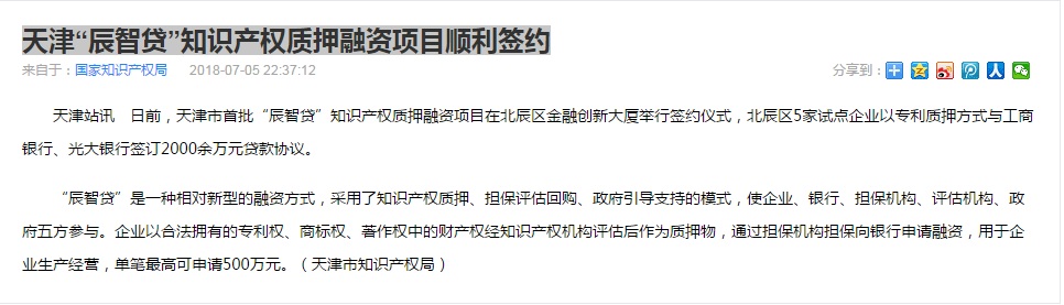 知识产权质押融资